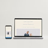 "Brooklyn" - Letterpress Wedding Invitations in Sapphire by Ellen Schlegelmilch - Free Wedding Website