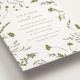 "Untied" - Letterpress Wedding Invitations in Pistachio by Erin Hodges - Detail