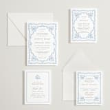 "Margot" - Letterpress Wedding Invitations in Sky Blue by Erin L. Wilson - Invitation Suite