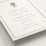 "wedding bouquet" - Letterpress Wedding Invitations in Pistachio by Lori Wemple - Detail