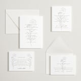 "shiruko" - Letterpress Wedding Invitations in Coffee by chocomocacino - Invitation Suite