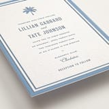 "preston" - Letterpress Wedding Invitations in Provincial Blue by Sara Hicks Malone - Detail