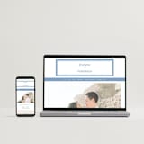 "preston" - Letterpress Wedding Invitations in Provincial Blue by Sara Hicks Malone - FREE Wedding Website