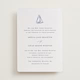 "Mariner" - Letterpress Wedding Invitations in Indigo by Jelena Vuletic - Front