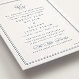 "Posh" - Letterpress Wedding Invitations in Provincial Blue by Creo Study - Detail