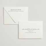 "Posh" - Letterpress Wedding Invitations in Provincial Blue by Creo Study - FREE Recipient Addressing