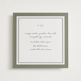 "The Verdure Suite" - Letterpress Wedding Invitations in Moss by Brittney Jensen - Front