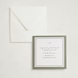 "The Verdure Suite" - Letterpress Wedding Invitations in Moss by Brittney Jensen - Invitation with Envelope