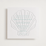 "Isle" - Letterpress Wedding Invitations in Seafoam by Megan Davis - Front
