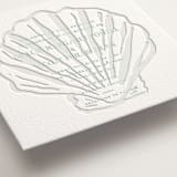 "Isle" - Letterpress Wedding Invitations in Seafoam by Megan Davis - Detail