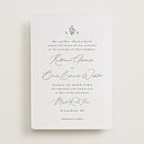 "Posy" - Letterpress Wedding Invitations in Pistachio by Olivia Raufman - Front