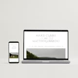 "Vigneto" - Letterpress Wedding Invitations in Matte Silver by MG Patternbox - FREE Wedding Website