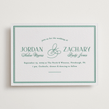 "Fresh Classic" - Letterpress Wedding Invitations in Cucumber by letterfix - Front