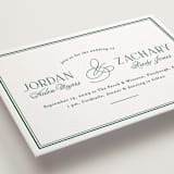 "Fresh Classic" - Letterpress Wedding Invitations in Cucumber by letterfix - Detail