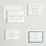 "Fresh Classic" - Letterpress Wedding Invitations in Cucumber by letterfix - Invitation Suite