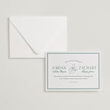 "Fresh Classic" - Letterpress Wedding Invitations in Cucumber by letterfix - Invitation with Envelope