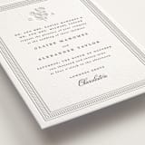 "Heirloom" - Letterpress Wedding Invitations in Graphite by Creo Study - Detail