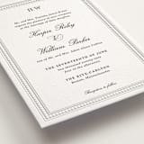 "The Ritz" - Letterpress Wedding Invitations in Soft Black by Jenna Holcomb - Detail