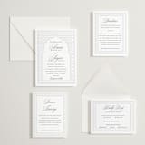 "Kamal" - Letterpress Wedding Invitations in Soft Black by Oma N. Ramkhelawan - Invitation Suite