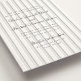"Striped" - Letterpress Wedding Invitations in Soft Black by Baumbirdy - Detail