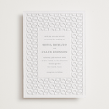 "cerchi" - Letterpress Wedding Invitations in Stone by Vera Lim - Front