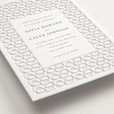 "cerchi" - Letterpress Wedding Invitations in Stone by Vera Lim - Detail