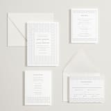 "cerchi" - Letterpress Wedding Invitations in Stone by Vera Lim - Invitation Suite