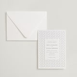 "cerchi" - Letterpress Wedding Invitations in Stone by Vera Lim - Invitation with Envelope