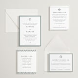 "The Ranch" - Letterpress Wedding Invitations in Stone by Jenna Holcomb - Invitation Suite