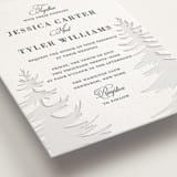 "Evergreen" - Letterpress Wedding Invitations in Stone by Teju Reval - Detail
