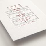 "simply happy" - Letterpress Wedding Invitations in Scarlet by Deborah Chou - Detail