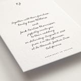 "Lover's Lantern" - Letterpress Wedding Invitations in Soft Black by Blustery August - Detail