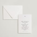 "Lover's Lantern" - Letterpress Wedding Invitations in Soft Black by Blustery August - Invitation with Envelope