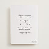 "Cornelia" - Letterpress Wedding Invitations in Soft Black by Megan Davis - Front
