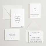 "Cornelia" - Letterpress Wedding Invitations in Soft Black by Megan Davis - Invitation Suite