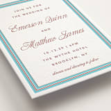 "Charm" - Letterpress Wedding Invitations in Rosewood by Kelly Watkins - Detail