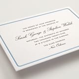 "Aperitif" - Letterpress Wedding Invitations in Sky Blue by Megan Davis - Detail