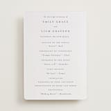 "A Thousand Years" - Letterpress Wedding Programs in Soft Black by Design Lotus - Front