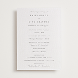 "A Thousand Years" - Letterpress Wedding Programs in Soft Black by Design Lotus - Front