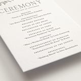"Beauty of Nature" - Letterpress Wedding Programs in Moss by Oscar and Emma - Karly Depew - Detail