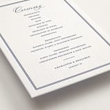 "Starboard" - Letterpress Wedding Programs in Lapis by Pixel and Hank - Detail