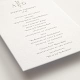 "kouignette" - Letterpress Wedding Programs in Coffee by chocomocacino - Detail