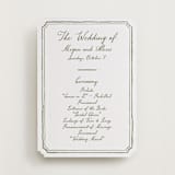"Handwritten" - Letterpress Wedding Programs in Artichoke by Cass Loh - Front