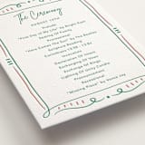 "Sketch" - Letterpress Wedding Programs in Sketch by Elly - Detail
