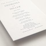 "Modern Air" - Letterpress Wedding Programs in Provincial Blue by Stacey Meacham - Detail