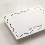 "Fun." - Personalized Stationery Cards in Soft Black by Jackie Crawford - Detail