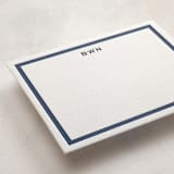 "Tailor" - Personalized Stationery Cards in Aegean by Megan Davis - Detail