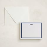 "Tailor" - Personalized Stationery Cards in Aegean by Megan Davis - Assembled