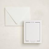 "Luster" - Personalized Stationery Cards in Soft Black by Stacey Meacham - Assembled