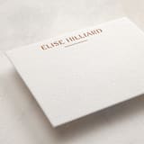 "Boldly" - Personalized Stationery Cards in Pumpkin by Blustery August - Detail